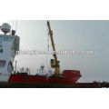 Telescopic boom marine deck crane